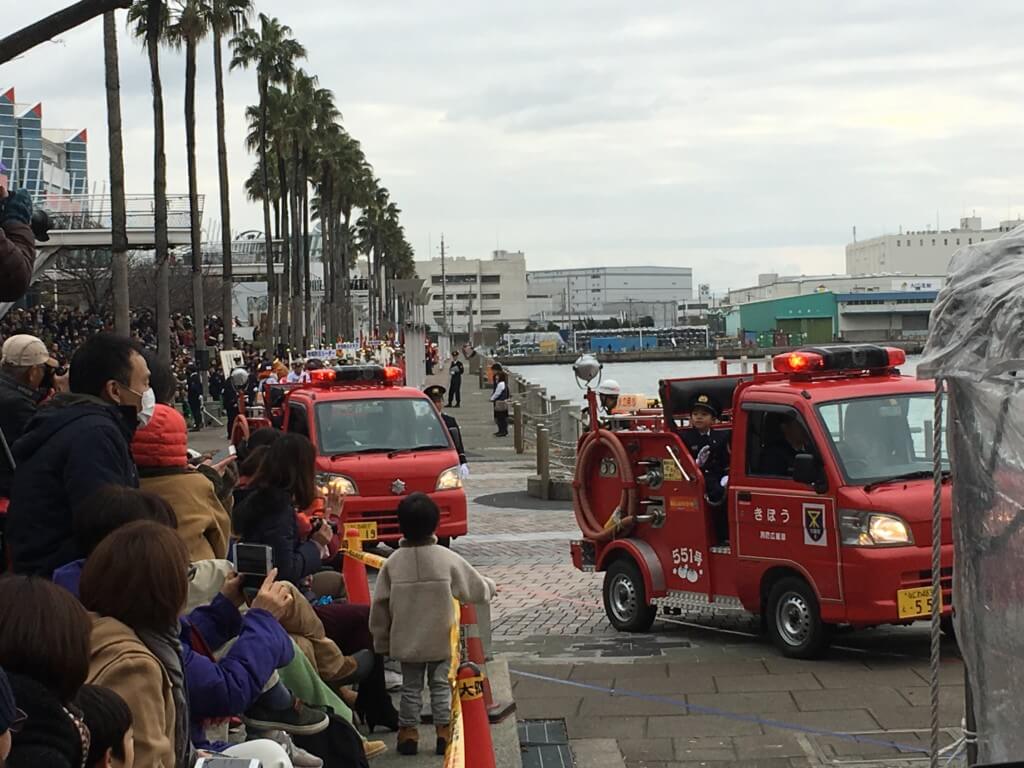 大阪市消防出初式の消防車両